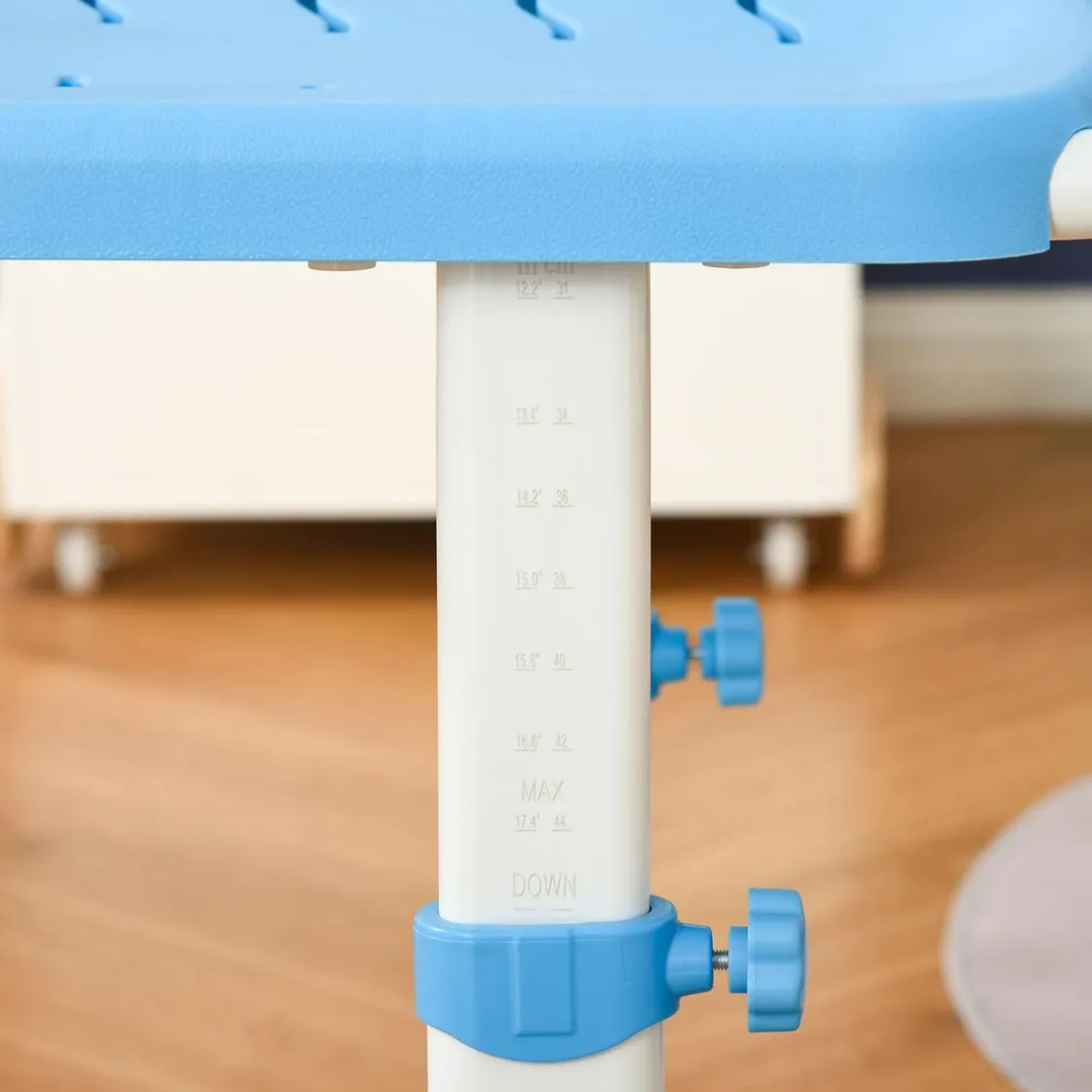 Homcom - Pupitre infantil con silla Azul y Blanco* Estilo De Vida