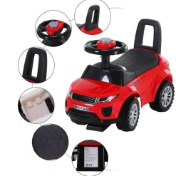 Homcom - Quad Correpasillos sin Pedales Rojo