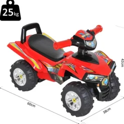 Homcom - Quad Correpasillos Infantil* Vehículos De Batería O A Pedales