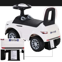 Homcom - Quad Correpasillos sin Pedales Blaco