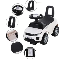 Homcom - Quad Correpasillos sin Pedales Blaco