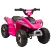Homcom - Quad Eléctrico Batería 6V Rosa* Vehículos De Batería O A Pedales