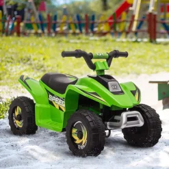 Homcom - Quad Eléctrico Batería 6V Verde* Vehículos De Batería O A Pedales