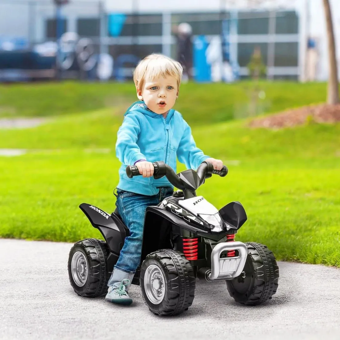 AIYAPLAY Homcom - Quad eléctrico Honda Negro