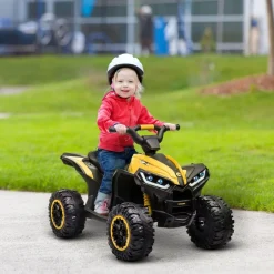 Homcom - Quad eléctrico infantil con música* Vehículos De Batería O A Pedales