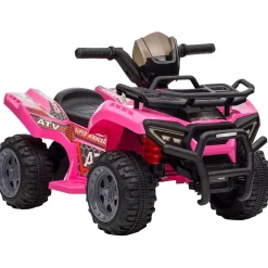 Homcom - Quad eléctrico 6V rosa* Vehículos De Batería O A Pedales