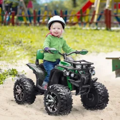 Homcom - Quad eléctrico 12V verde* Vehículos De Batería O A Pedales