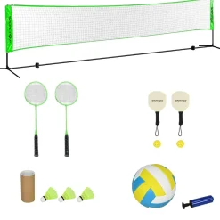 SPORTNOW Homcom - Red con soportes y accesorios* Deportes