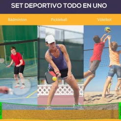 SPORTNOW Homcom - Red con soportes y accesorios* Deportes