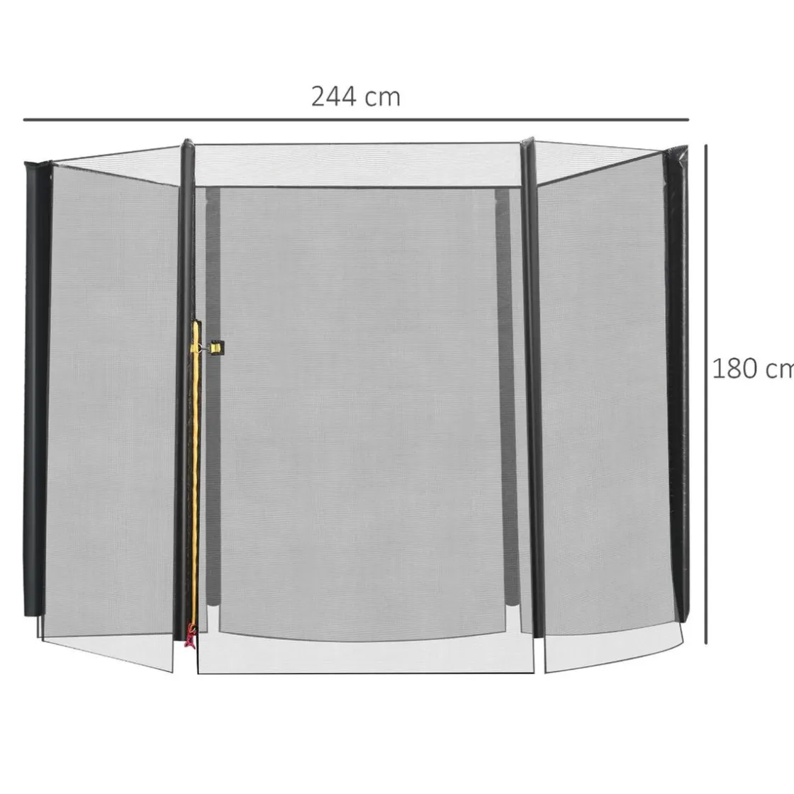 Homcom - Red seguridad para cama elástica 244 cm* Camas Elásticas
