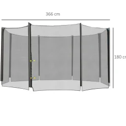 Homcom - Red seguridad para cama elástica 366 cm* Camas Elásticas
