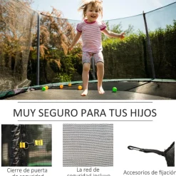 Homcom - Red seguridad para cama elástica 366 cm* Camas Elásticas