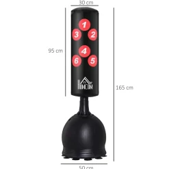 Homcom - Saco de boxeo de pie* Deportes