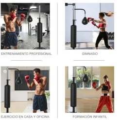 Homcom - Saco de boxeo de pie* Deportes