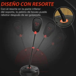 AIYAPLAY Homcom - Saco de boxeo infantil de pie 124 cm* Deportes