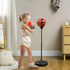 AIYAPLAY Homcom - Saco de boxeo infantil de pie 102 cm