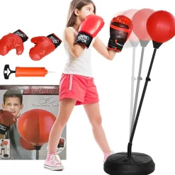 AIYAPLAY Homcom - Saco de boxeo infantil de pie 147 cm