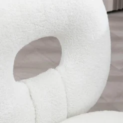 Homcom - Silla infantil de borreguito Blanco