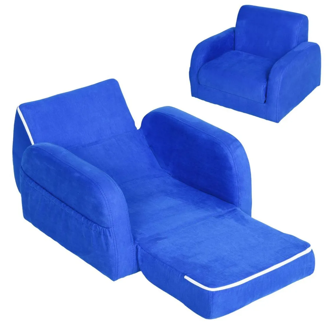 Homcom - Sillón cama infantil 2 en 1* Estilo De Vida