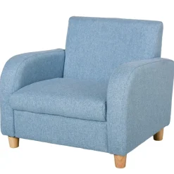 Homcom - Sillón tela infantil Azul