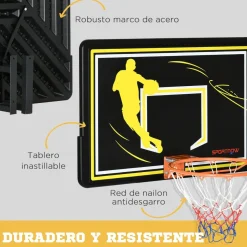 Homcom - Tablero de baloncesto* Deportes