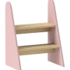 AIYAPLAY Homcom - Taburete Escalera infantil madera Rosa* Estilo De Vida