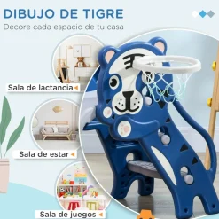 Homcom - Tobogán de interior Tigre