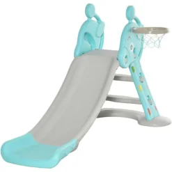 Homcom - Tobogán Infantil con Aro Baloncesto* Toboganes
