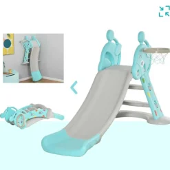 Homcom - Tobogán Infantil con Aro Baloncesto* Toboganes