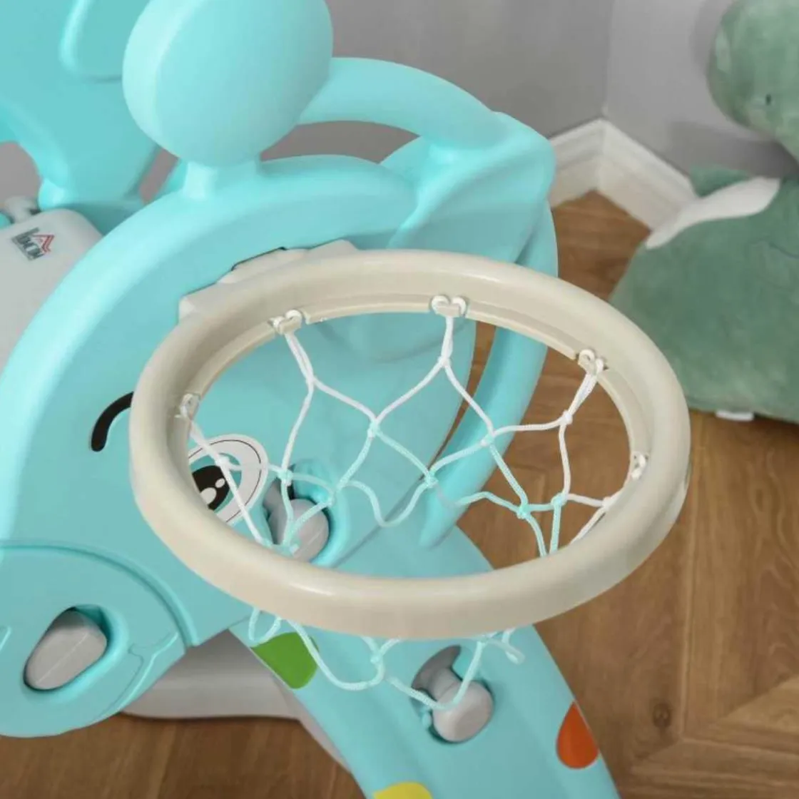 Homcom - Tobogán Infantil con Aro Baloncesto* Toboganes