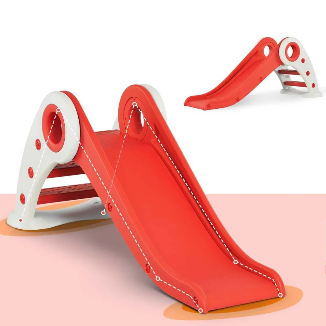 Homcom - Tobogán Infantil con Escalera y Rampa