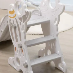 Homcom - Tobogán infantil gris