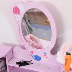 Homcom - Tocador Infantil con Taburete y Espejo* Muñecas