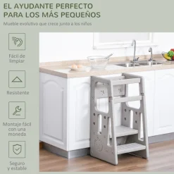 Homcom - Torre de aprendizaje Gris* Estilo De Vida