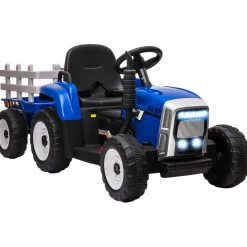 Homcom - Tractor eléctrico batería con remolque y mando a distancia* Vehículos De Batería O A Pedales