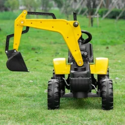 Homcom - Tractor Excavadora a pedales* Vehículos De Batería O A Pedales