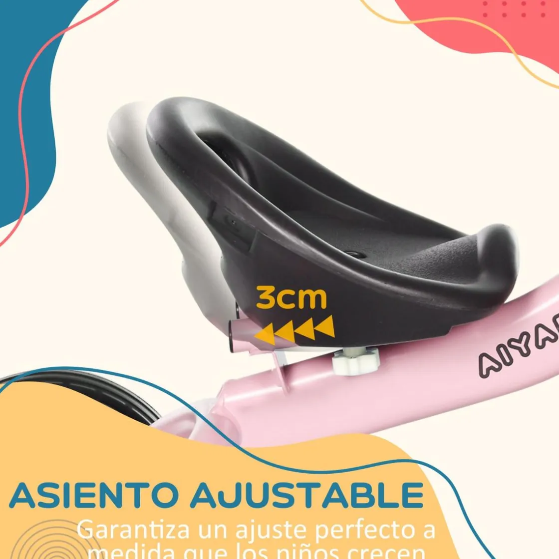 Homcom - Triciclo infantil Rosa* Motos Y Triciclos