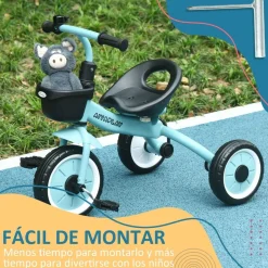 Homcom - Triciclo infantil Azul* Motos Y Triciclos