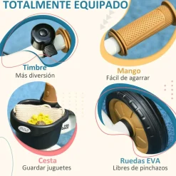 Homcom - Triciclo infantil Beige