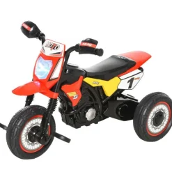 Homcom - Triciclo Moto de Montaña Infantil Rojo* Vehículos De Batería O A Pedales