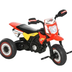 Homcom - Triciclo Moto de Montaña Infantil Rojo* Vehículos De Batería O A Pedales