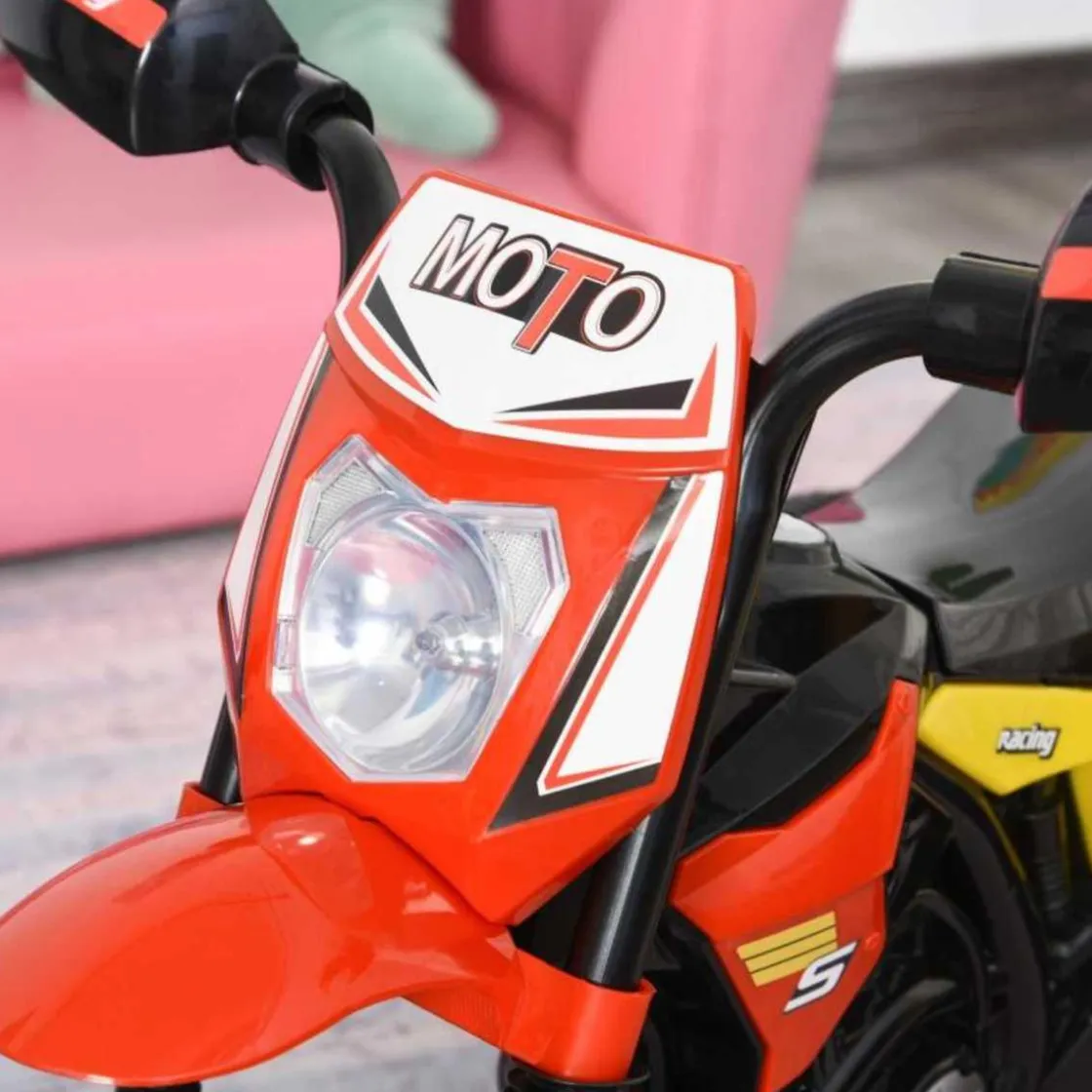 Homcom - Triciclo Moto de Montaña Infantil Rojo* Vehículos De Batería O A Pedales