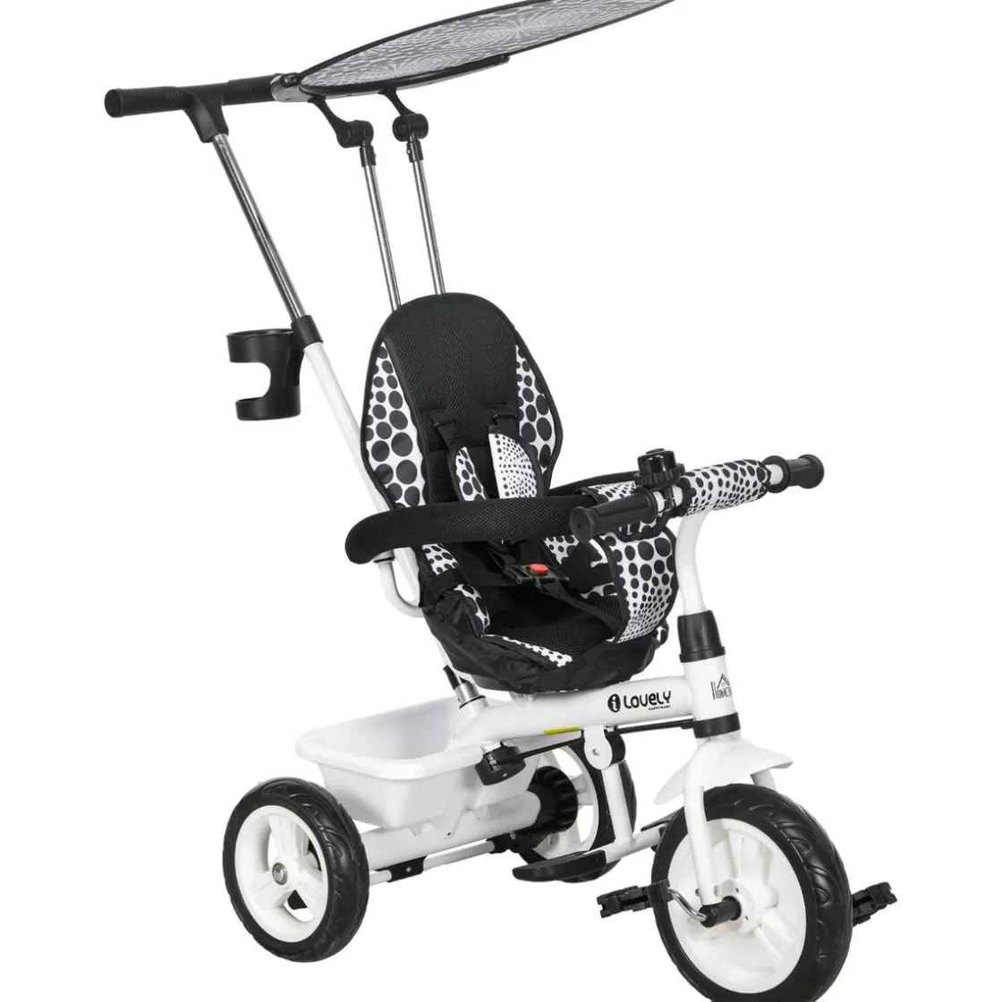 Homcom - Triciclo para bebés 2 en 1