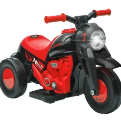 AIYAPLAY Homcom - Trimoto eléctrica batería 6 V con música y juegos Rojo