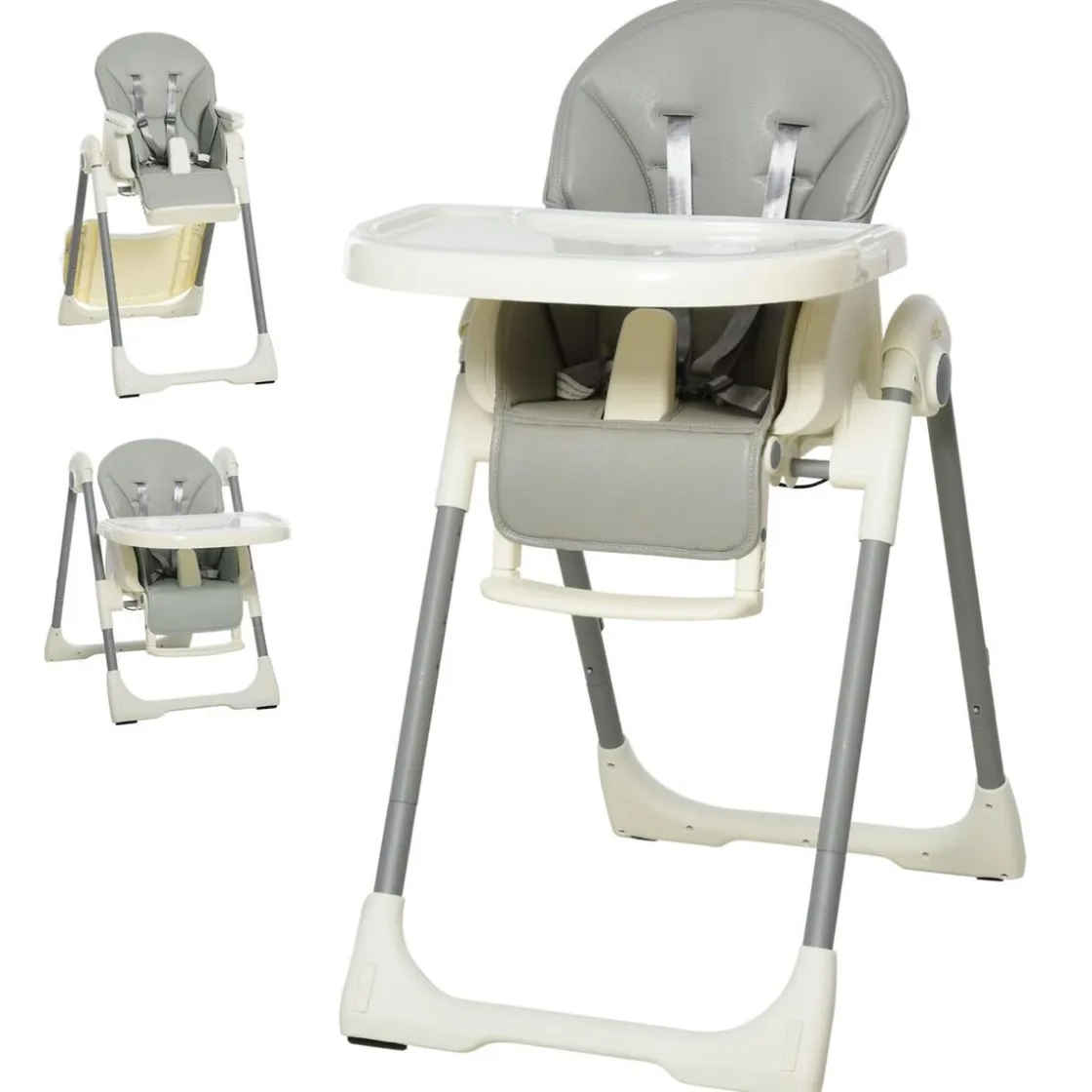 Homcom - Trona evolutiva gris