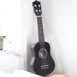 Homcom - Ukelele soprano 21" Madera Negro