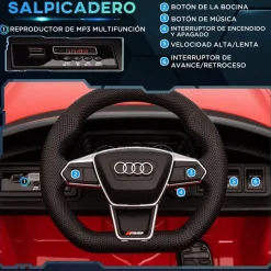 Homcom - Vehículo batería infantil Audi con mando a distancia