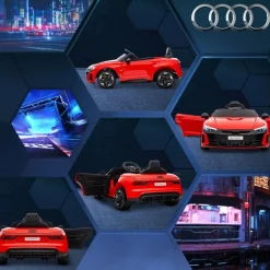 Homcom - Vehículo batería infantil Audi con mando a distancia