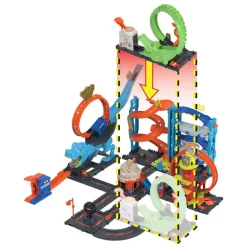 MATTEL Hot Wheels - Ataque del cocodrilo: Pista para coches con lanzador y vehículo ㅤ* Vehículos Y Circuitos