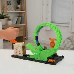 MATTEL Hot Wheels - Ataque del cocodrilo: Pista para coches con lanzador y vehículo ㅤ* Vehículos Y Circuitos